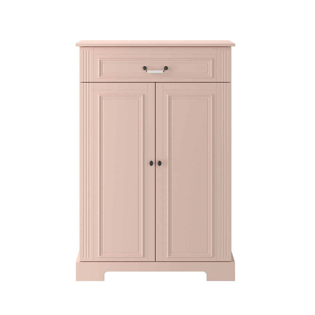 Ines vintage rose wysoka komoda 2-drzwiowa