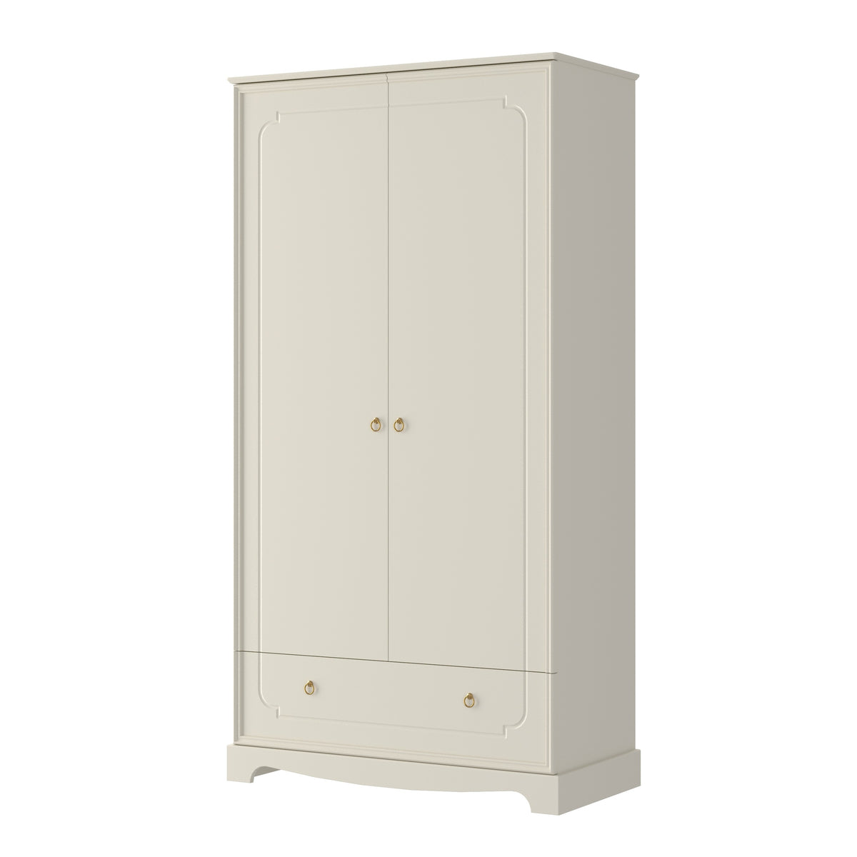 Royal Latte Kleiderschrank 2-türig