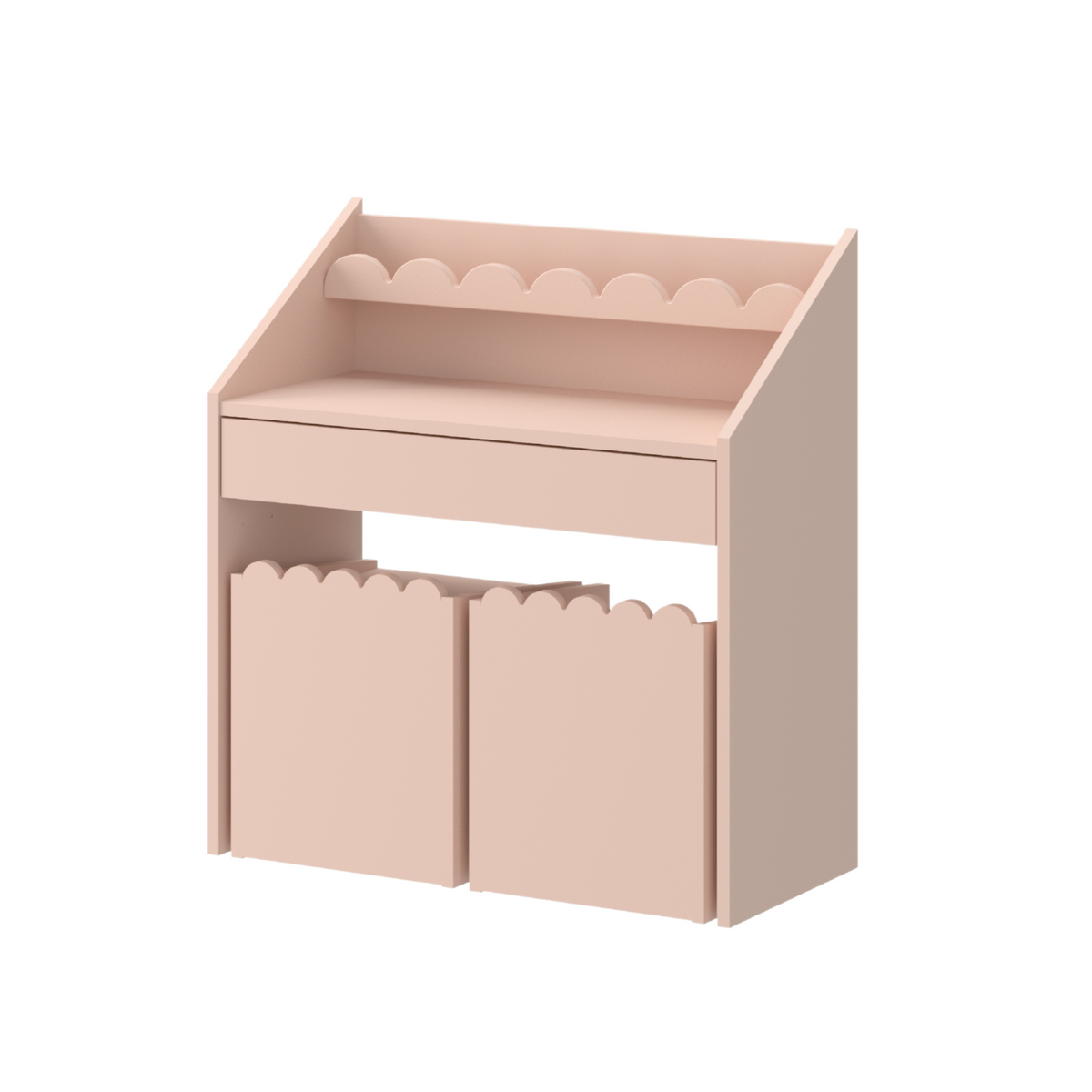 Biurko Montessori Book Nook vintage rose – kompaktowe biurko dla dzieci
