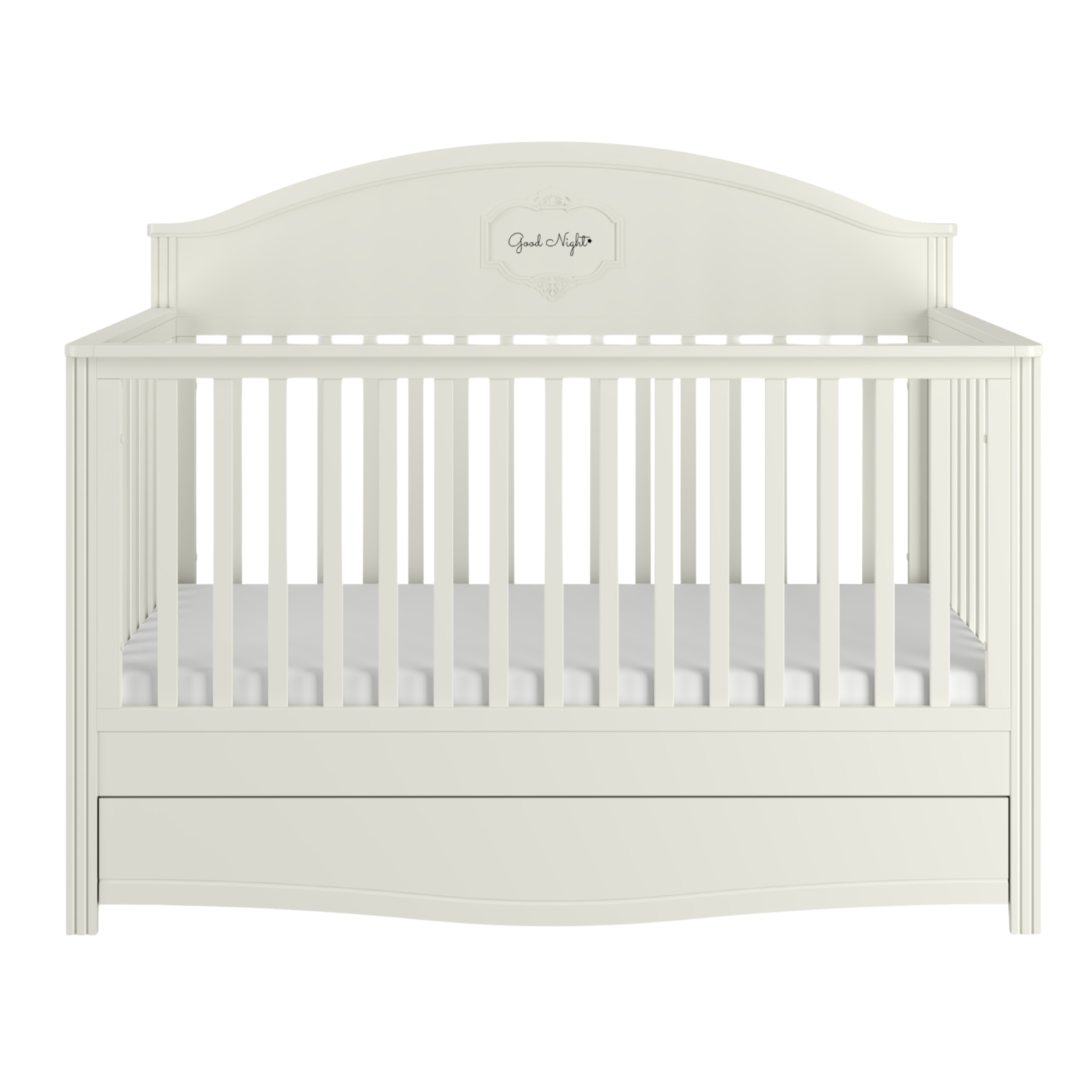 Good Night elegantes weißes Babybett 70x140