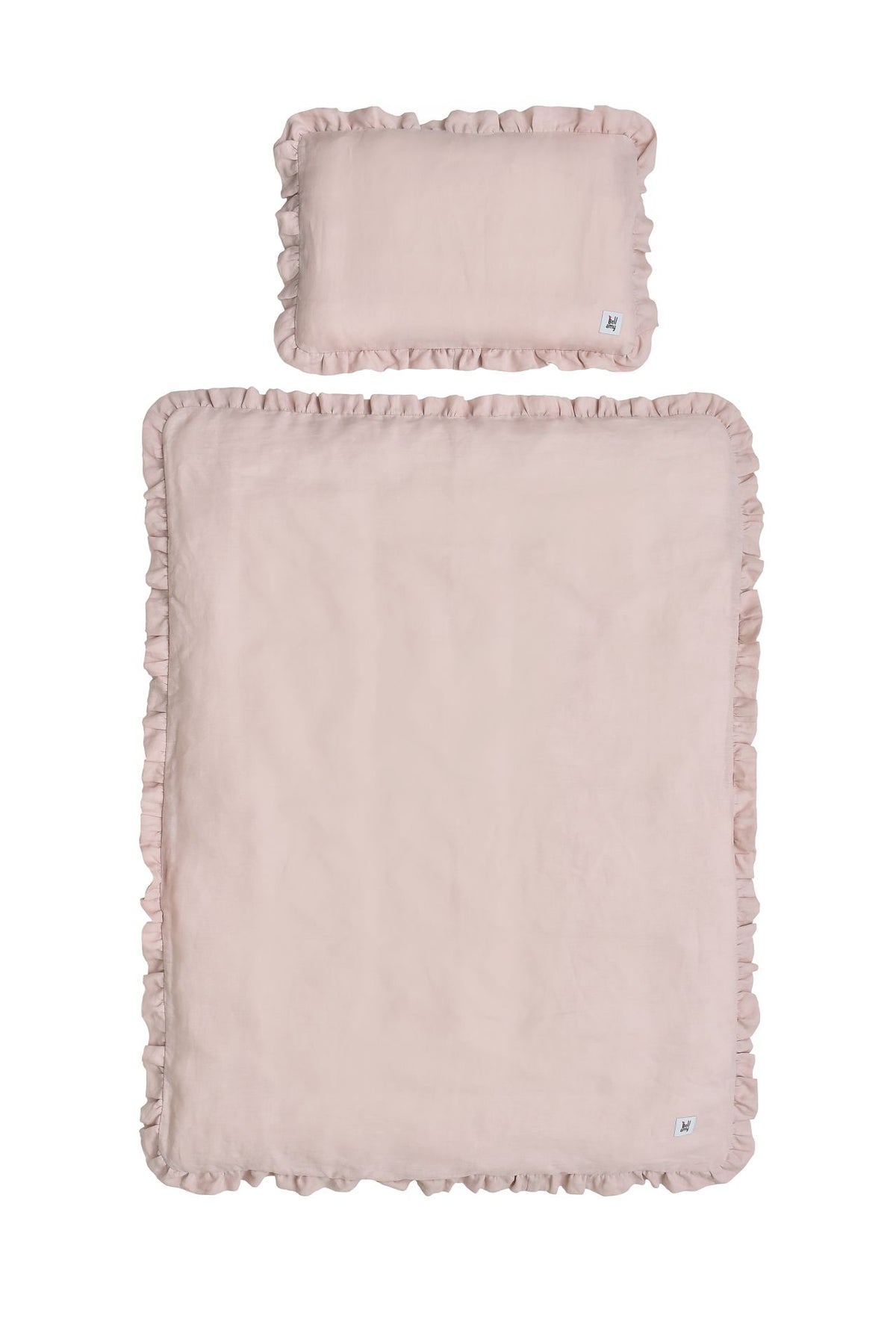 Dusty pink- lniana pościel 2-el z wypełnieniem 100X135