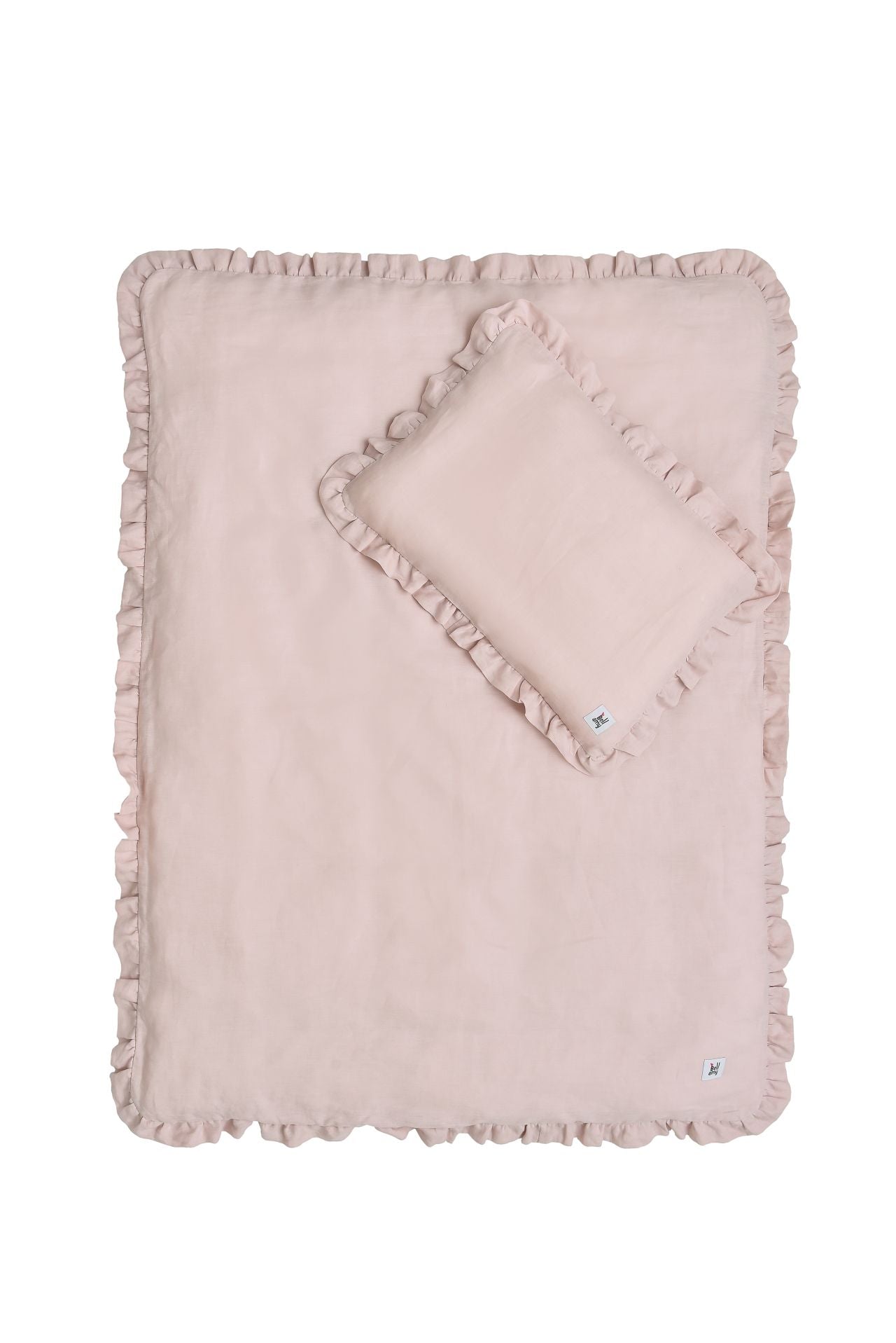 Dusty pink- lniana pościel 2-el z wypełnieniem 100X135