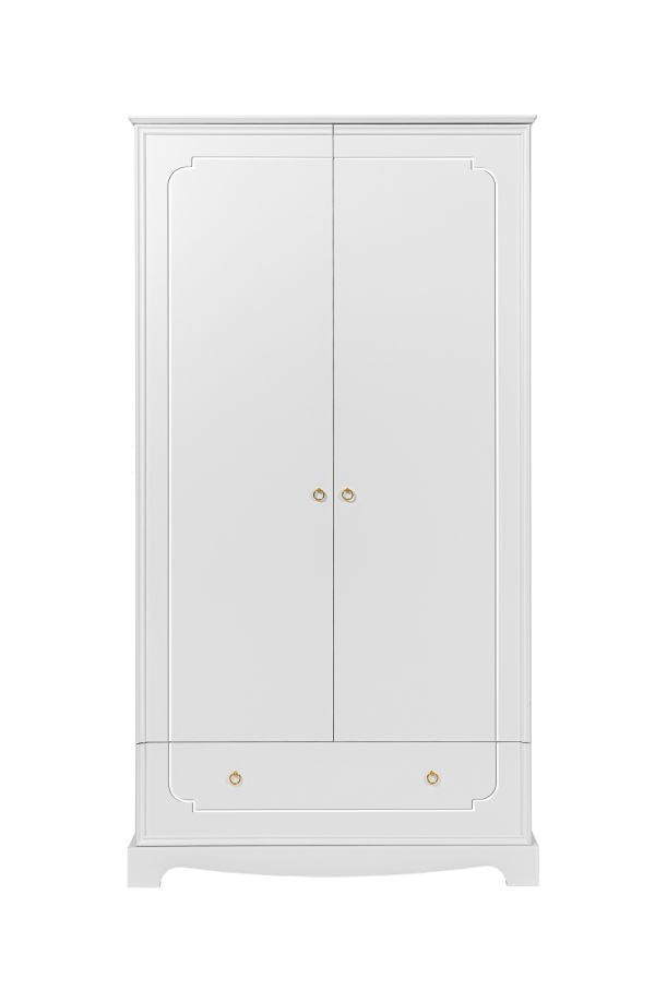 Royal zeitloser weißer 2-türiger Kleiderschrank