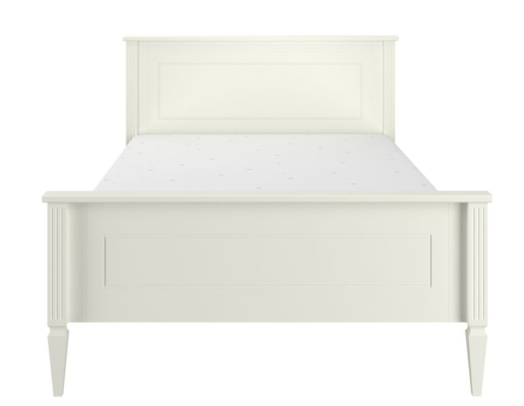 Ines elegantes weißes Bett 120x200