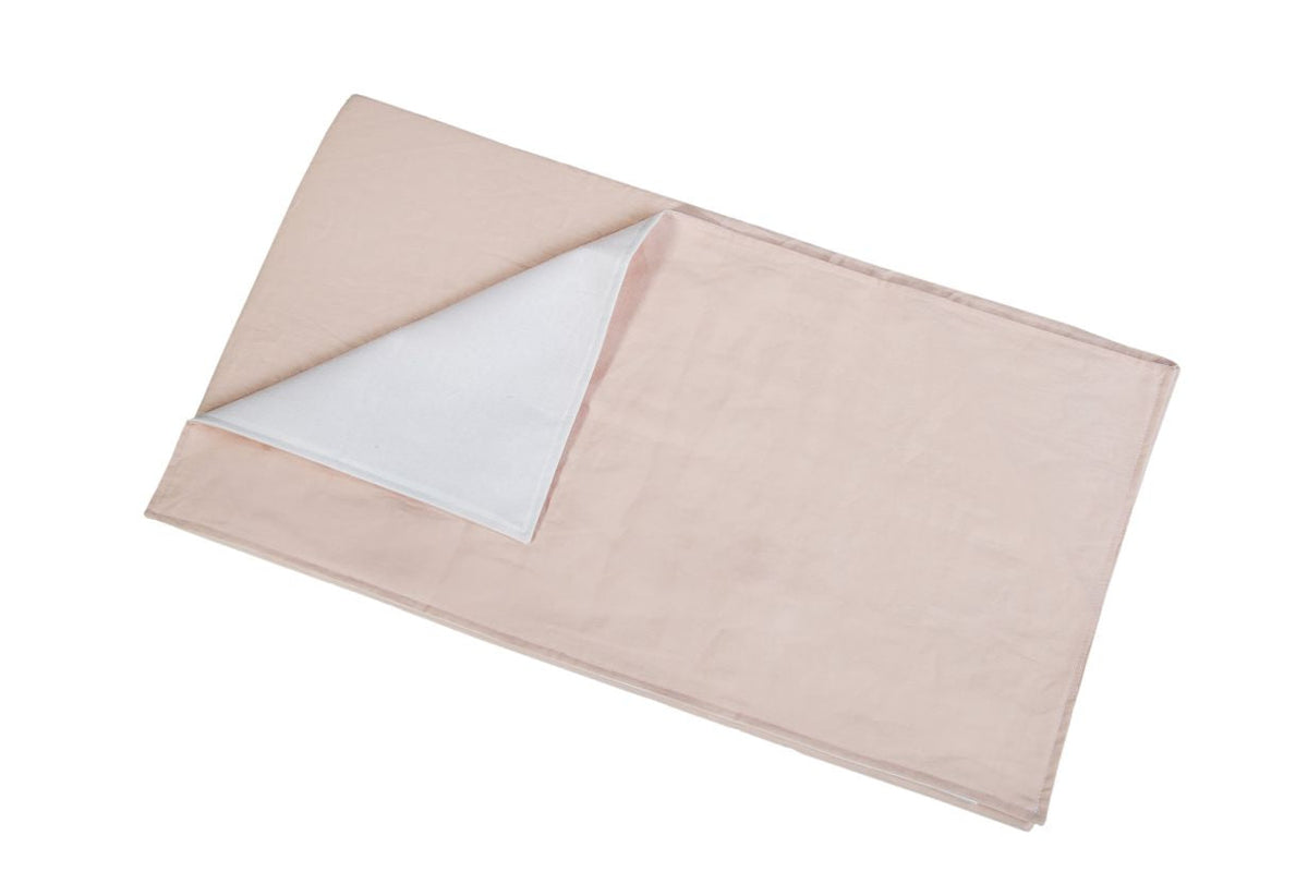 Dusty pink - lniany przewijak do łóżeczka UP!
