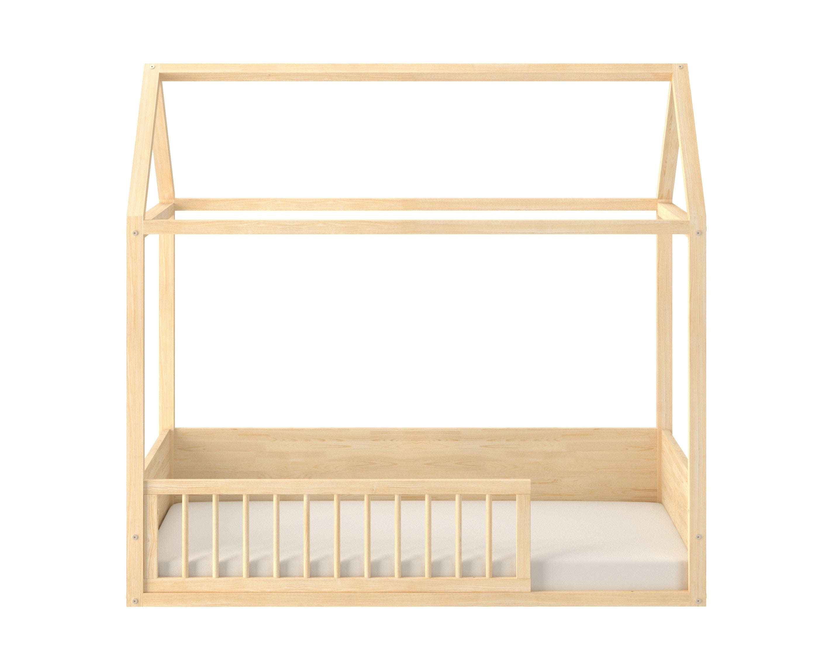 Wood Nest – przednia barierka ochronna do łóżka 70 × 140