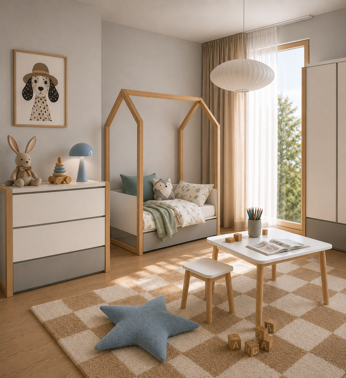 Pinette łóżeczko 70x140 rozsuwane do 160 cm z funkcją tapczanika