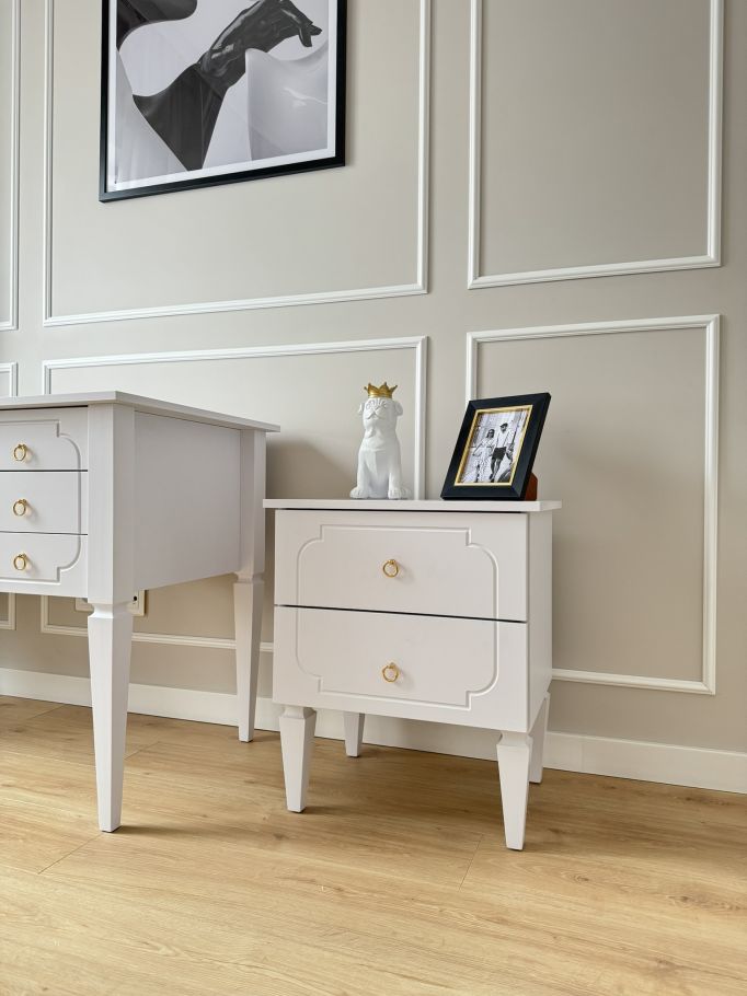 Royal timeless white Nachttisch