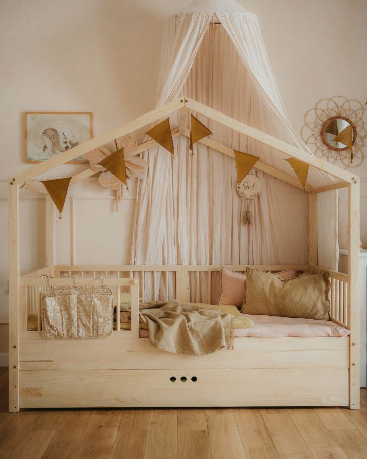 Dream Nest Kiefernbett 80x160 mit Rausfallschutz