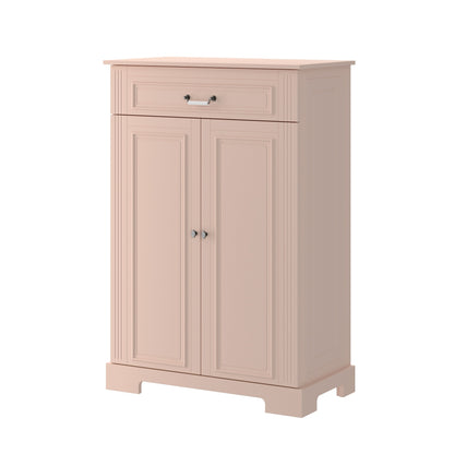 Ines vintage rose wysoka komoda 2-drzwiowa