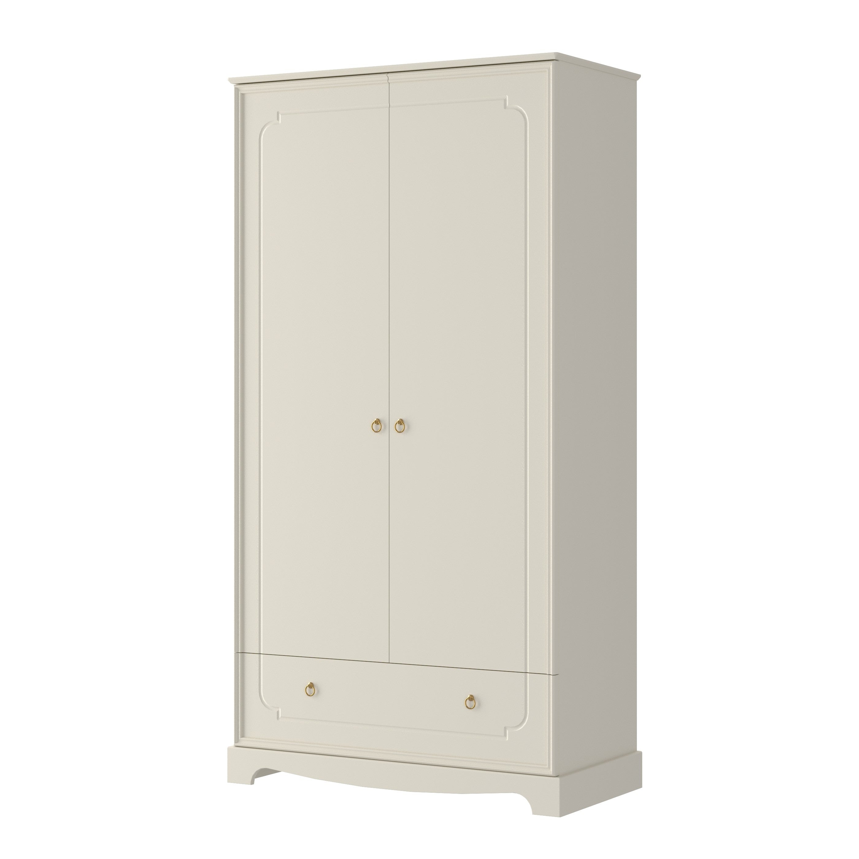 Royal Latte Kleiderschrank 2-türig