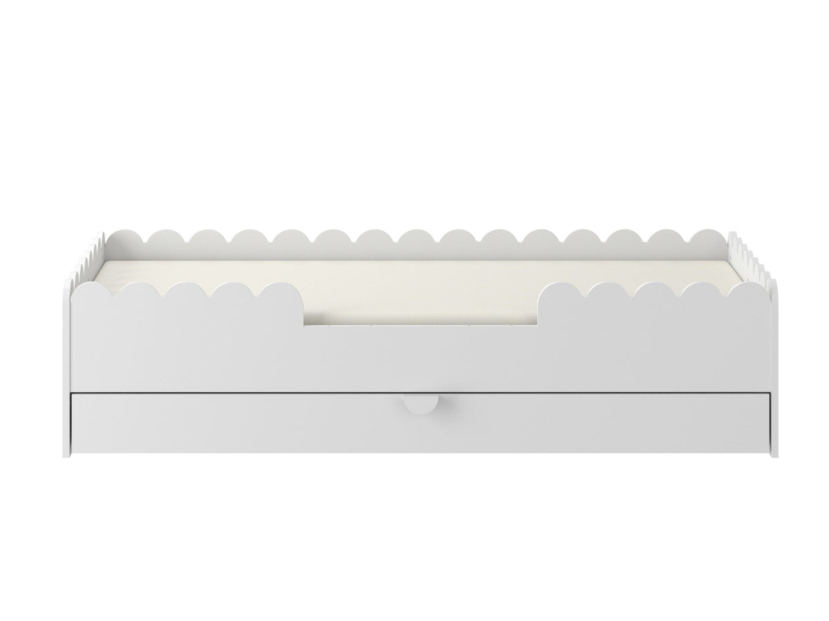 Book Nook Schnee Montessori-Bett 80x160 mit Schublade