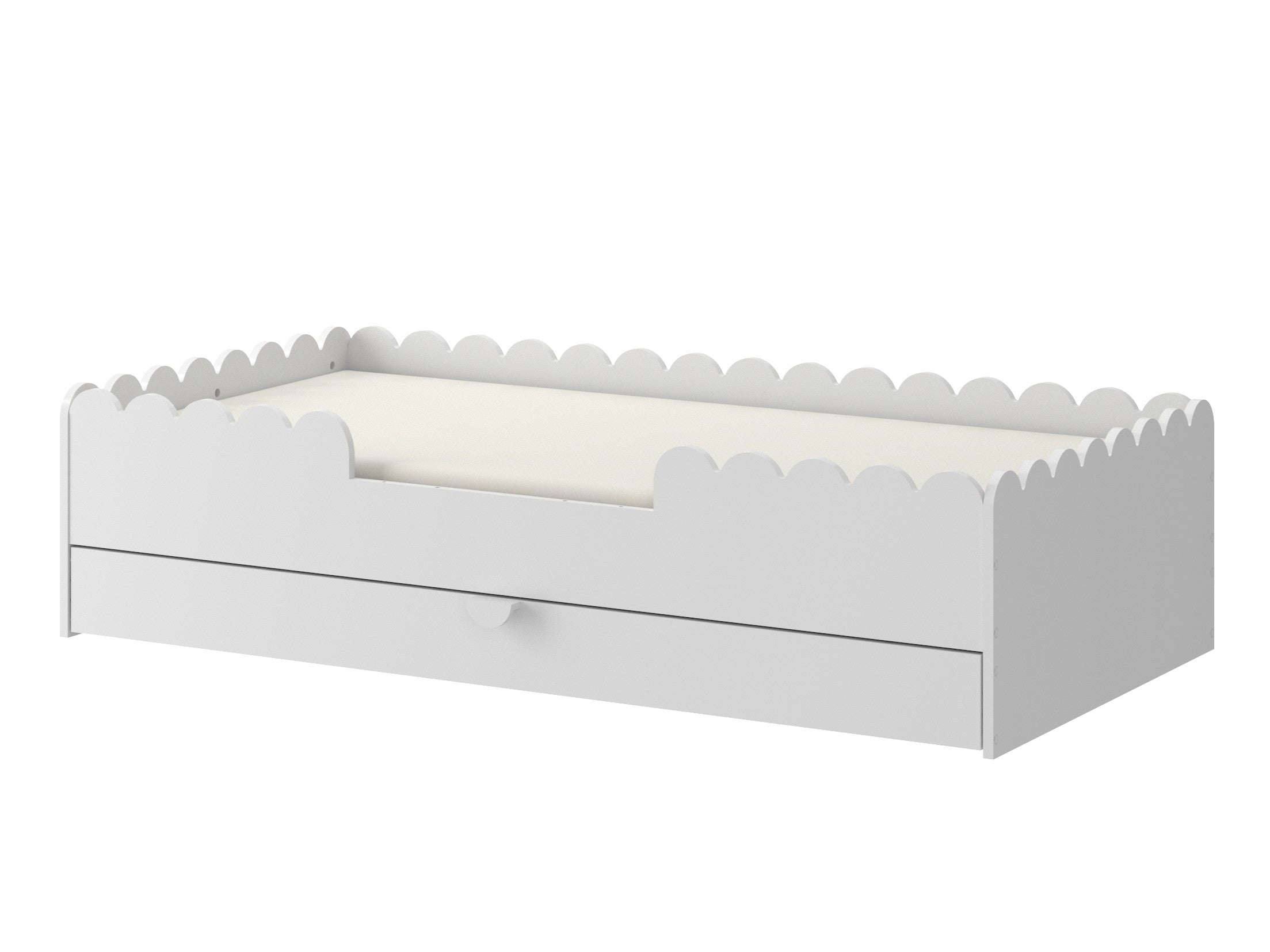 Book Nook Schnee Montessori-Bett 80x160 mit Schublade