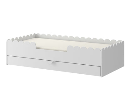 Book Nook snow łożko dziecięce  w stylu Monetssori 80x160 z szufladą
