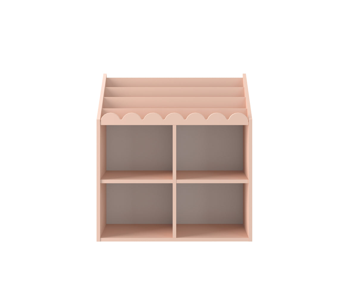 Regał Montessori Book Nook vintage rose– regał dziecięcy na książki i zabawki