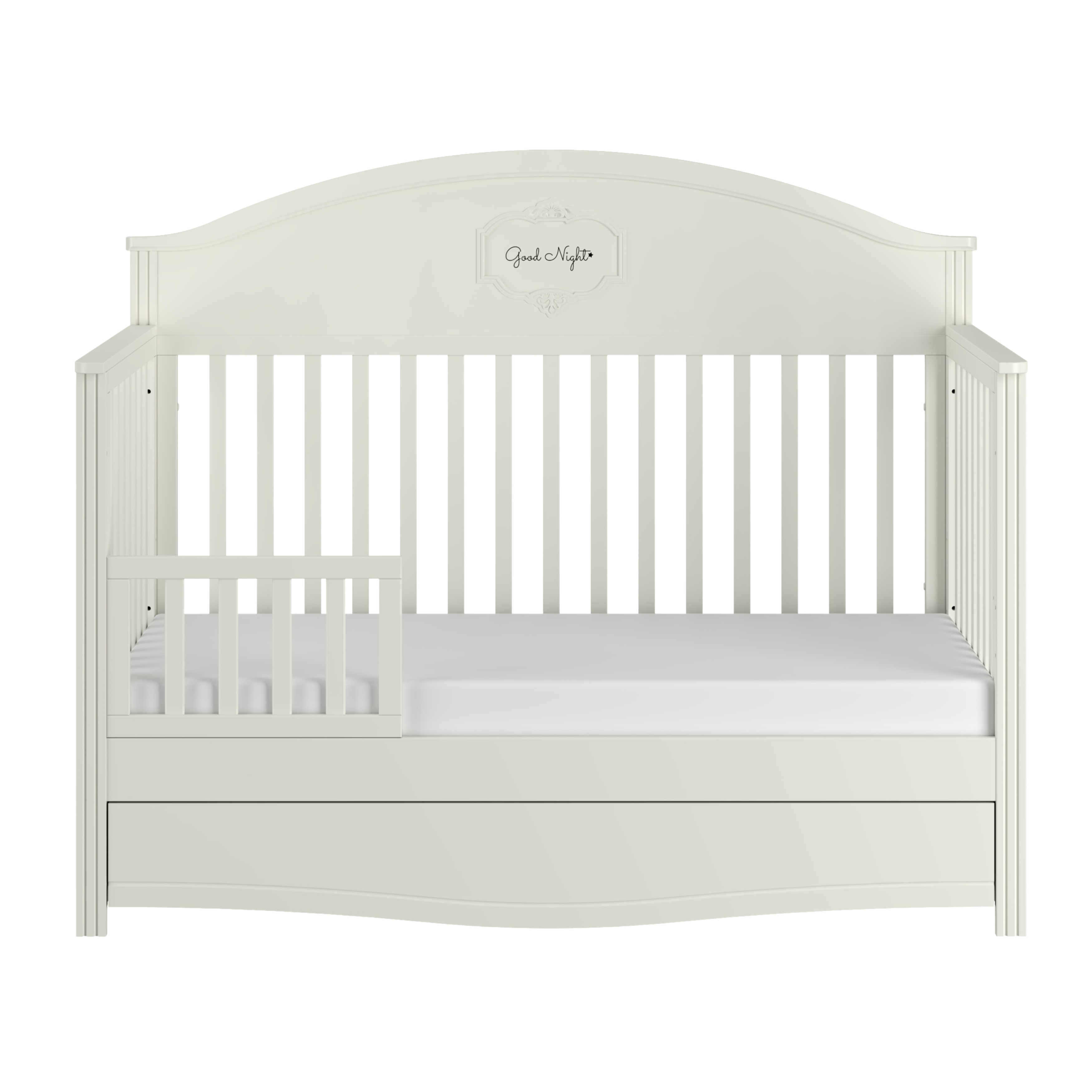 Good Night elegantes weißes Babybett 70x140