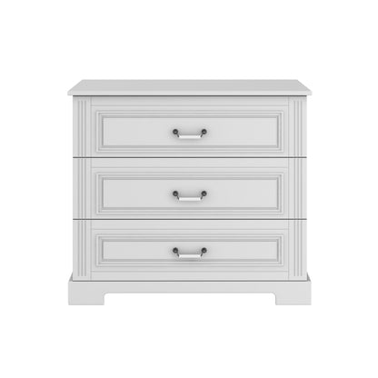 Ines elegant white komoda 3-szufladowa