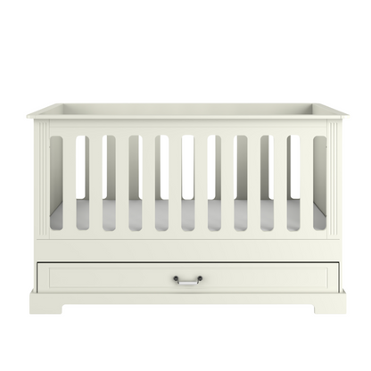 Ines elegant white łóżeczko 70x140 z funkcją tapczanika