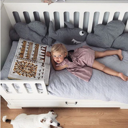 Ines elegant white łóżeczko 70x140 z funkcją tapczanika