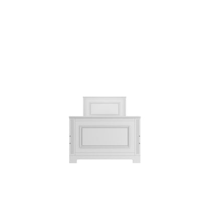 Ines elegant white łóżko 90x200 z szufladą