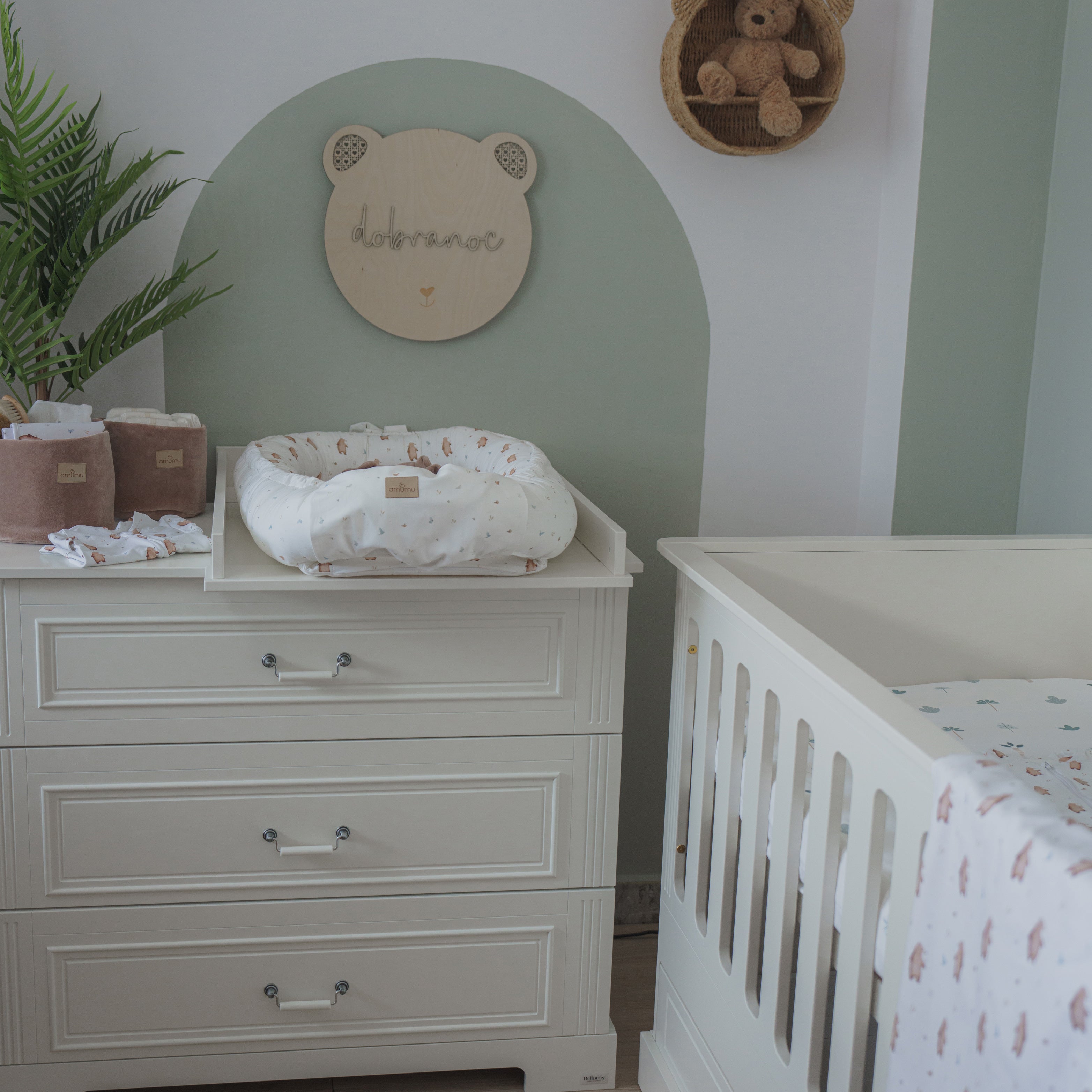 Ines elegant white przewijak