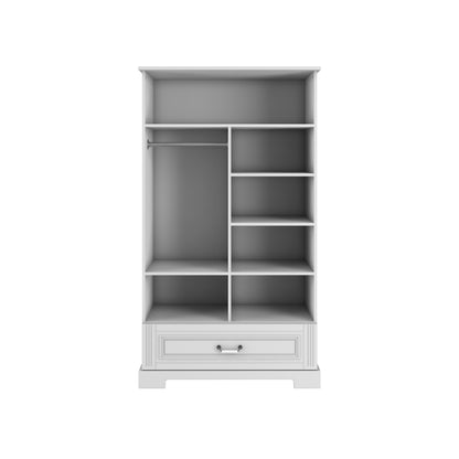 Ines eleganter weißer 2-türiger Kleiderschrank