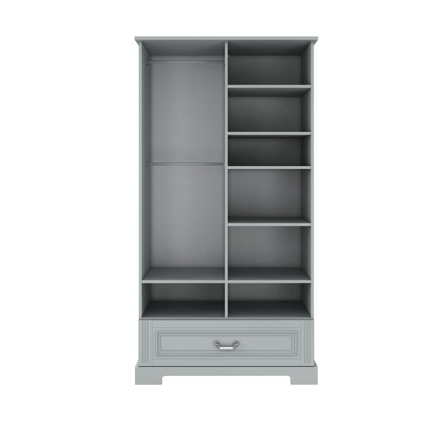 Ines neutral gray szafa 2-drzwiowa tall