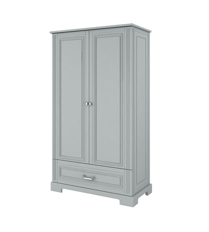 Ines neutrale graue Garderobe 2-türig