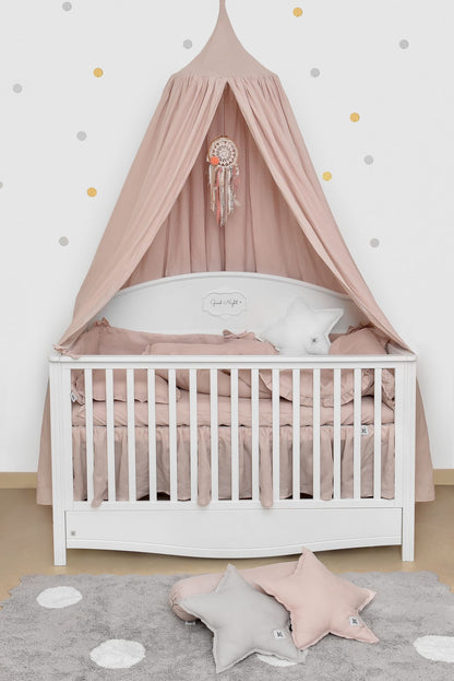 Dusty Pink - Leinenhimmelbett-Baldachin