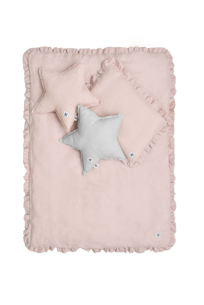 Dusty pink- lniana pościel 2-el z wypełnieniem 140X200