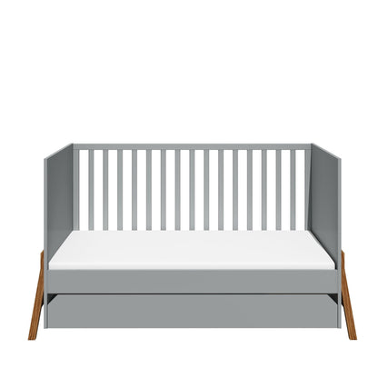 Lotta gray łóżeczko 70x140 z funkcją tapczanika