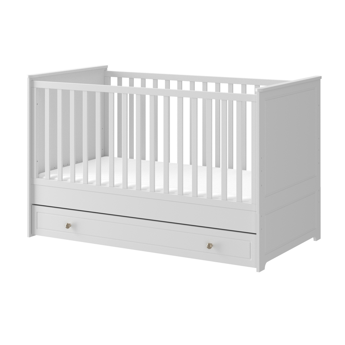 Marylou snow bliss łóżeczko 70x140 z funkcją tapczanika