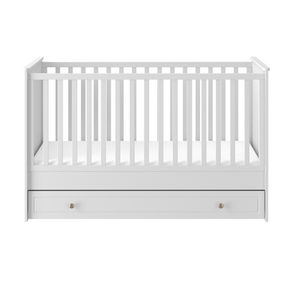 Marylou snow bliss łóżeczko 70x140 z funkcją tapczanika