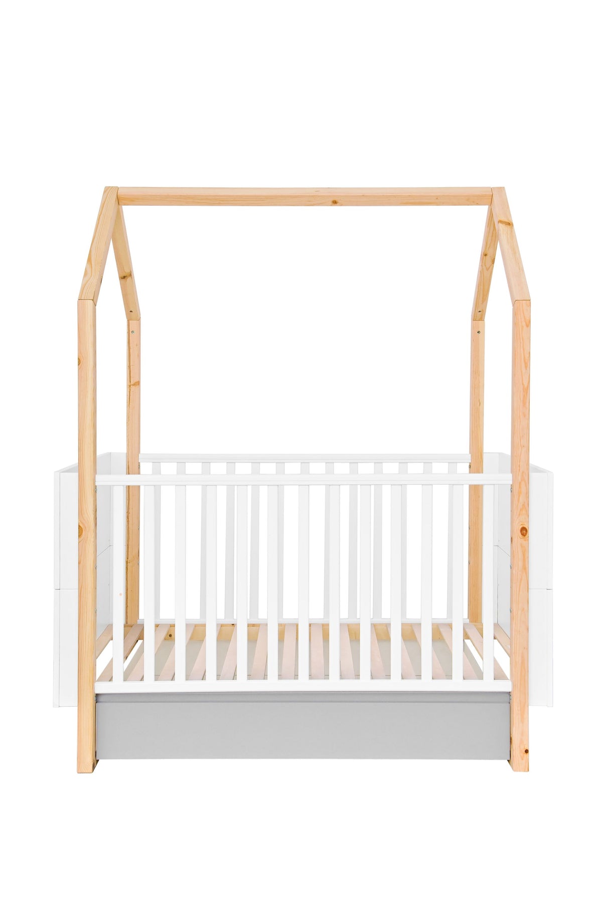 Pinette łóżeczko 70x140  rozsuwane do 160 cm z funkcją tapczanika