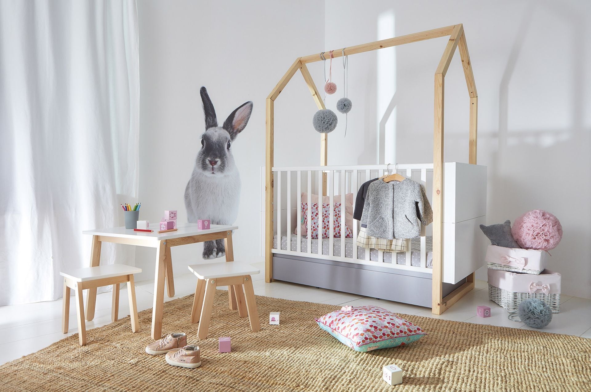 Pinette Kinderbett 70x140 erweiterbar auf 160 cm mit Tagesbettfunktion