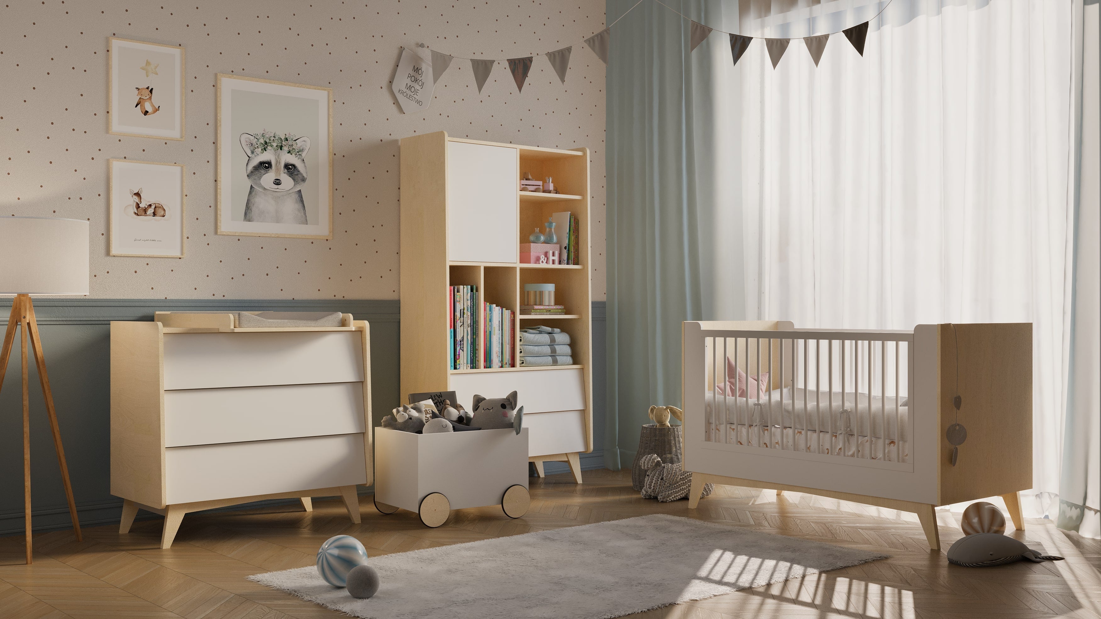 So sixty łóżeczko 70x140 rozsuwane do 70x160 z funkcją tapczanika