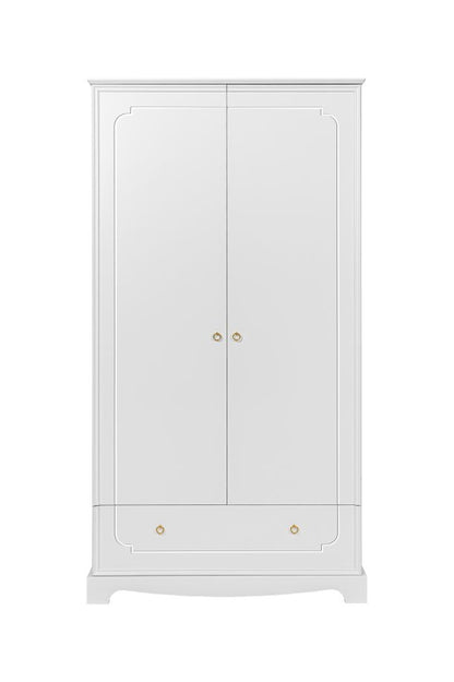 Royal zeitloser weißer 2-türiger Kleiderschrank