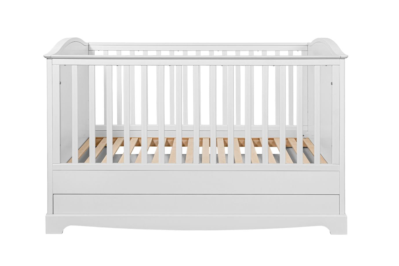 Royal  timeless white łóżeczko 70x140 z szufladą