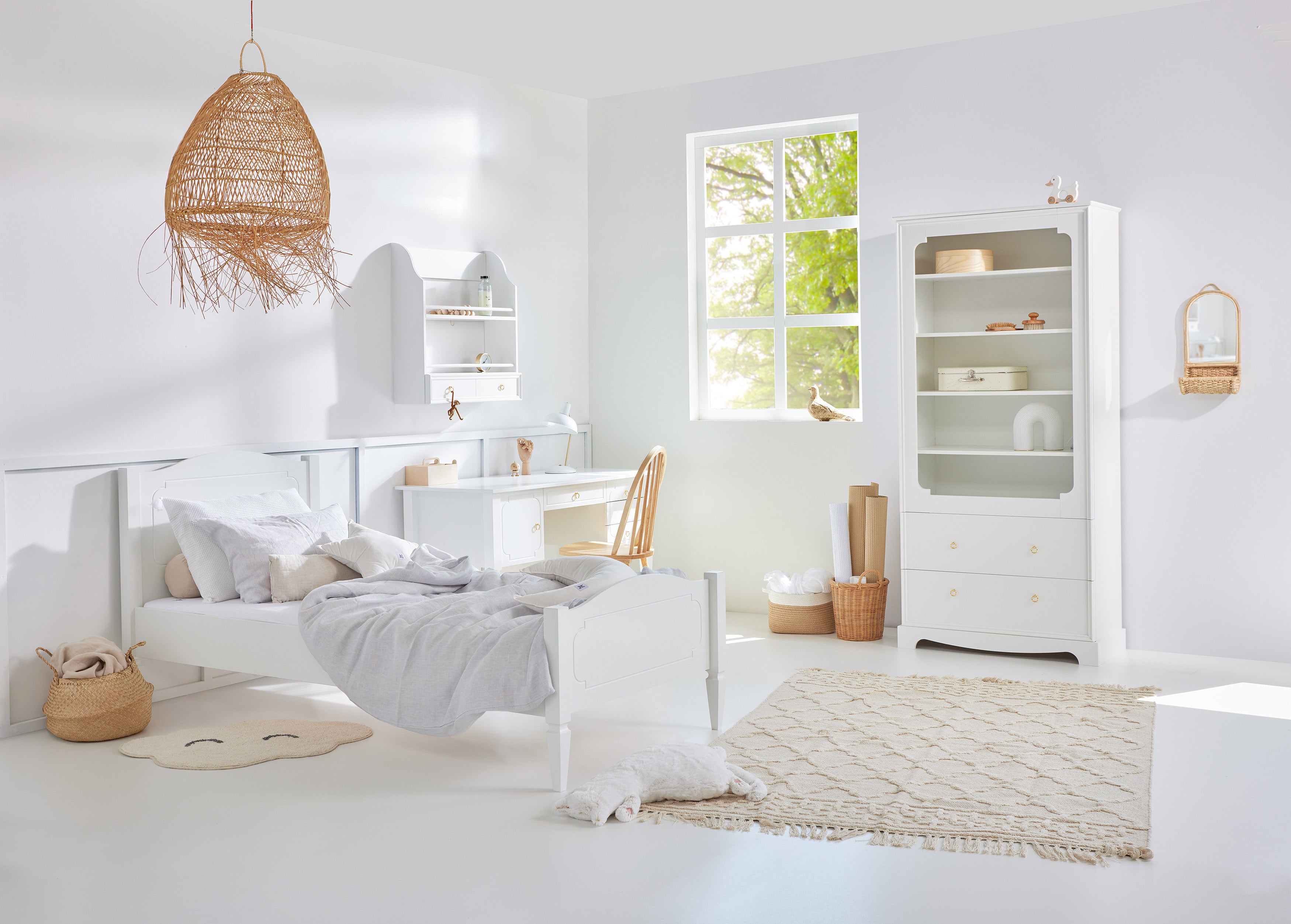 Royal  timeless white łóżko 90x200