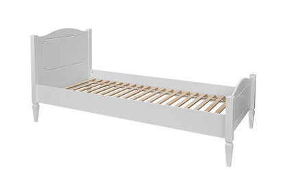 Royal zeitloses weißes Bett 90x200