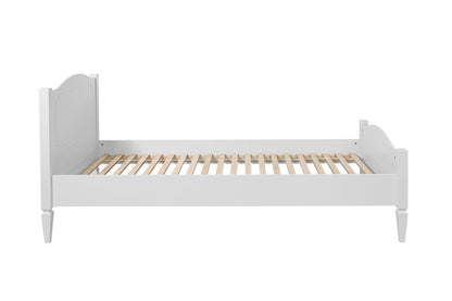 Royal zeitloses weißes Bett 90x200