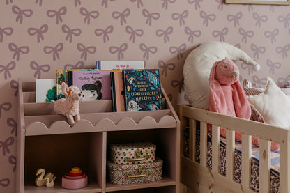 Regał Montessori Book Nook vintage rose– regał dziecięcy na książki i zabawki