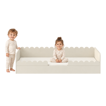 Book Nook latte łożko dziecięce  w stylu Monetssori 80x160 z szufladą