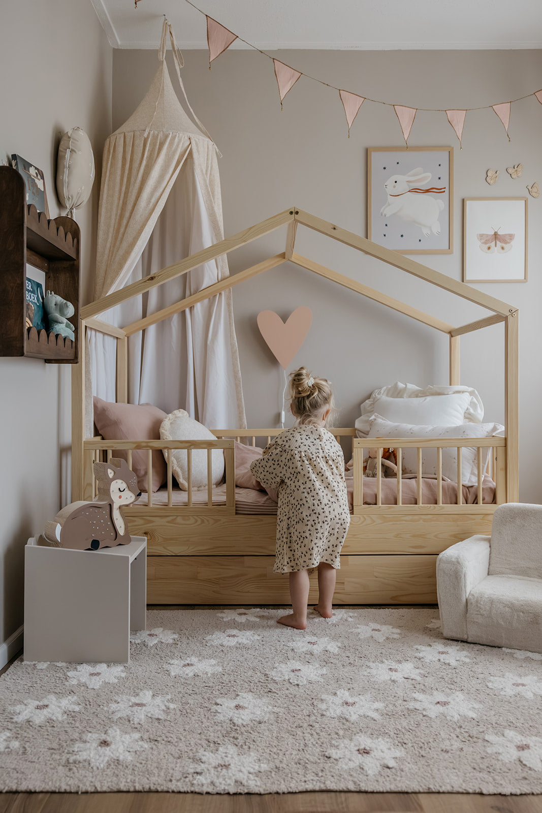 Musselgirlande gold-beige
