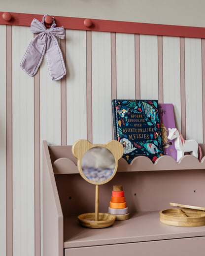 Biurko Montessori Book Nook vintage rose – kompaktowe biurko dla dzieci