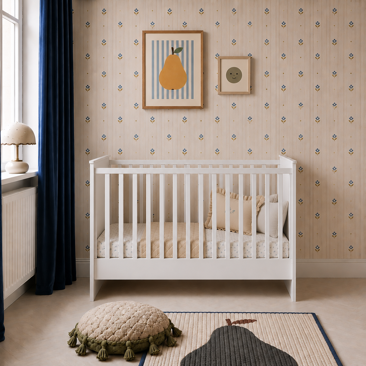 Marylou snow bliss łóżeczko 70x140 z funkcją tapczanika