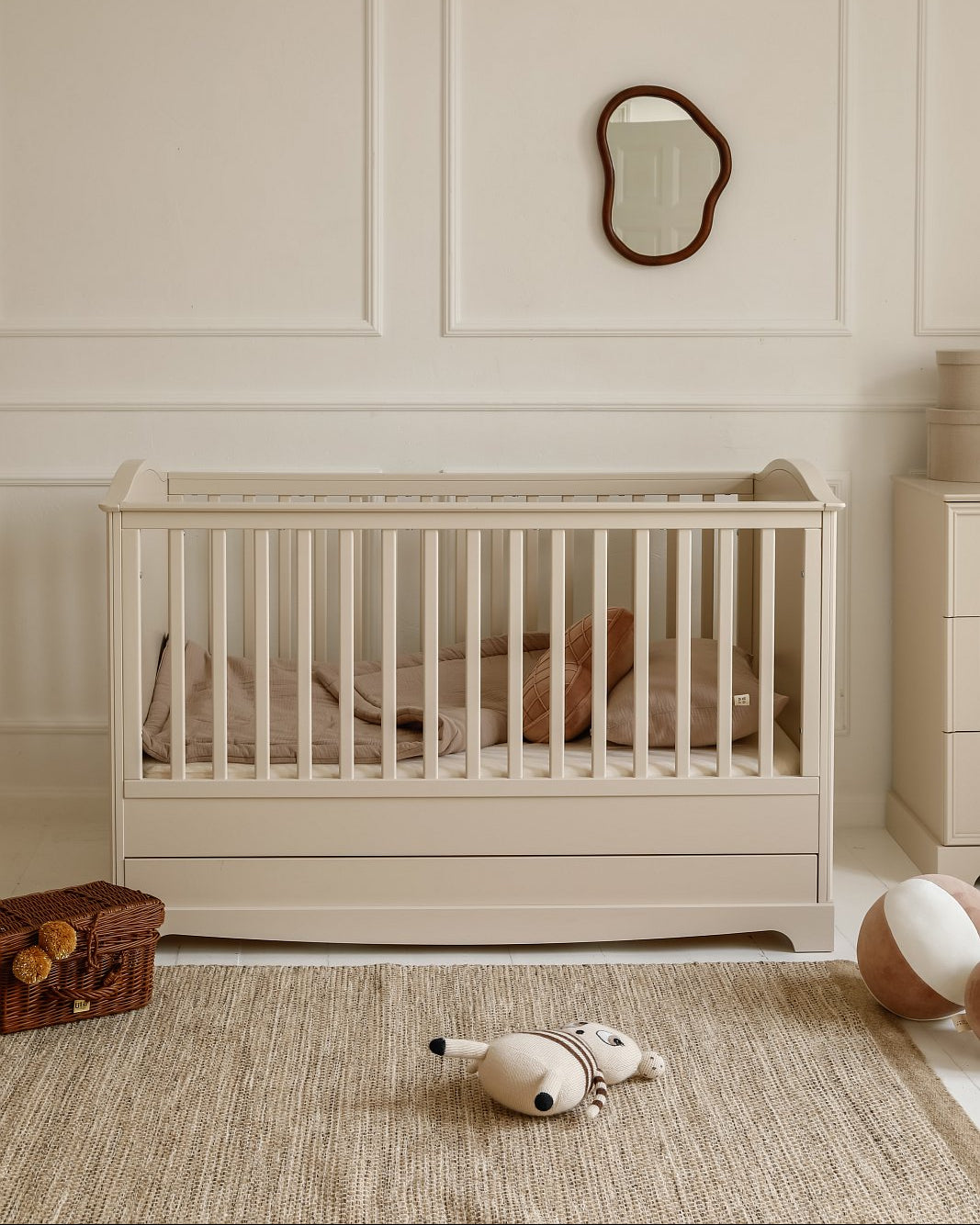 Royal Latte Kinderbett 70x140 mit Schublade