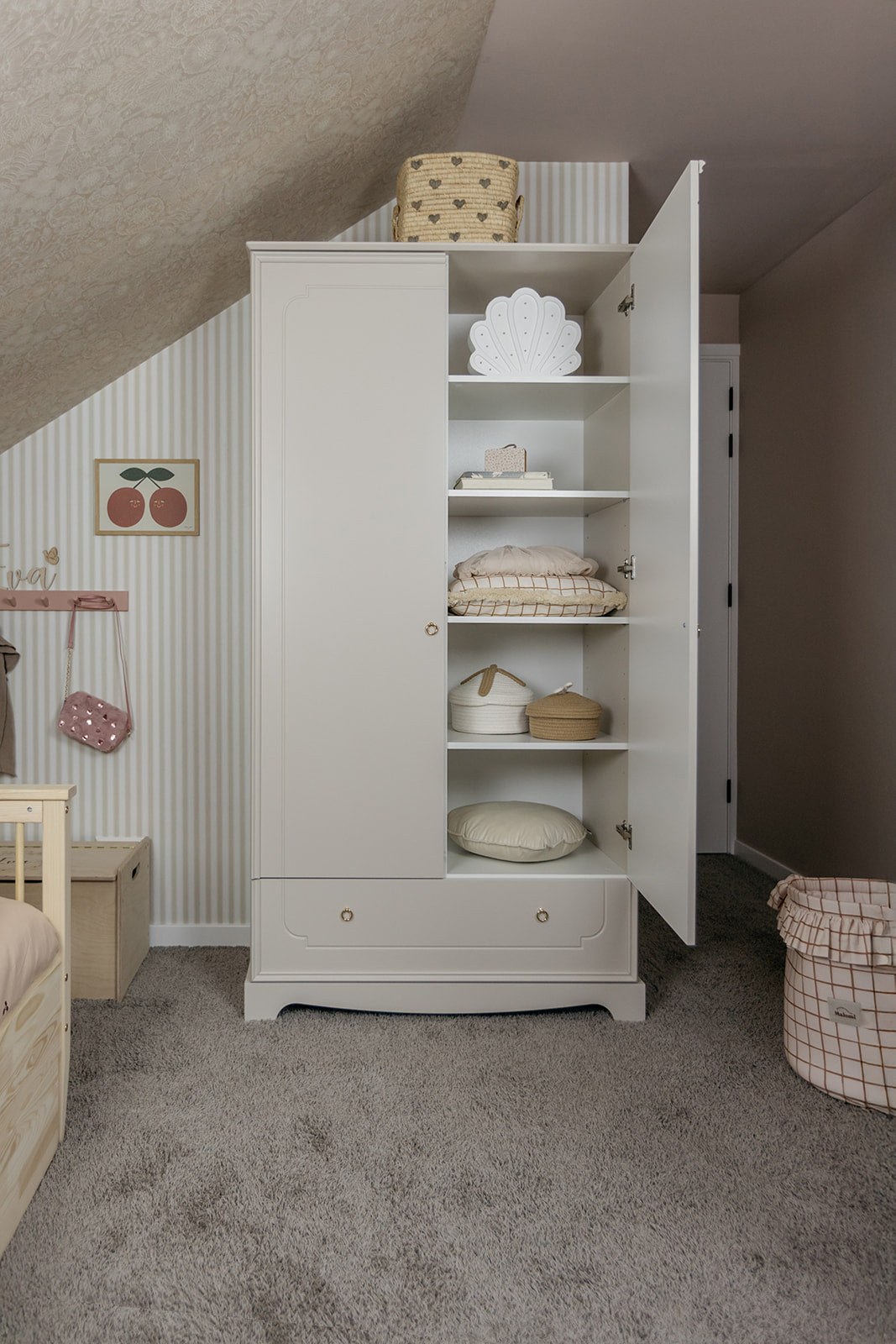 Royal Latte Kleiderschrank 2-türig