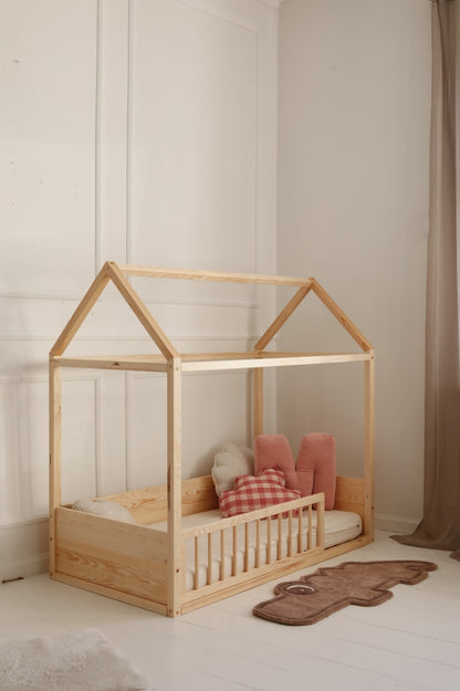 Wood Nest – przednia barierka ochronna do łóżka 90 × 200