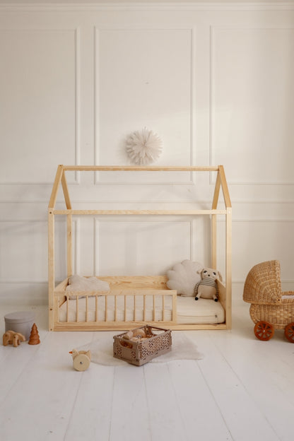 Wood Nest – przednia barierka ochronna do łóżka 90 × 200
